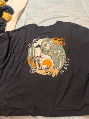 Desert Skeleton Graphic Tee - Black